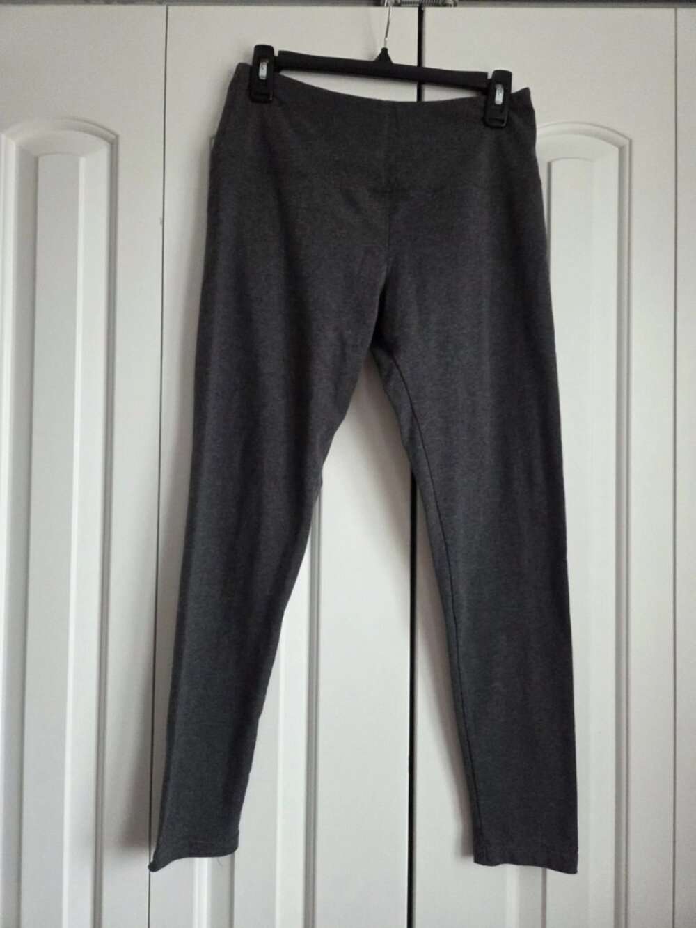 Dressbarn Women's Medium Dark Gray Pull-On Leggings Cotton
